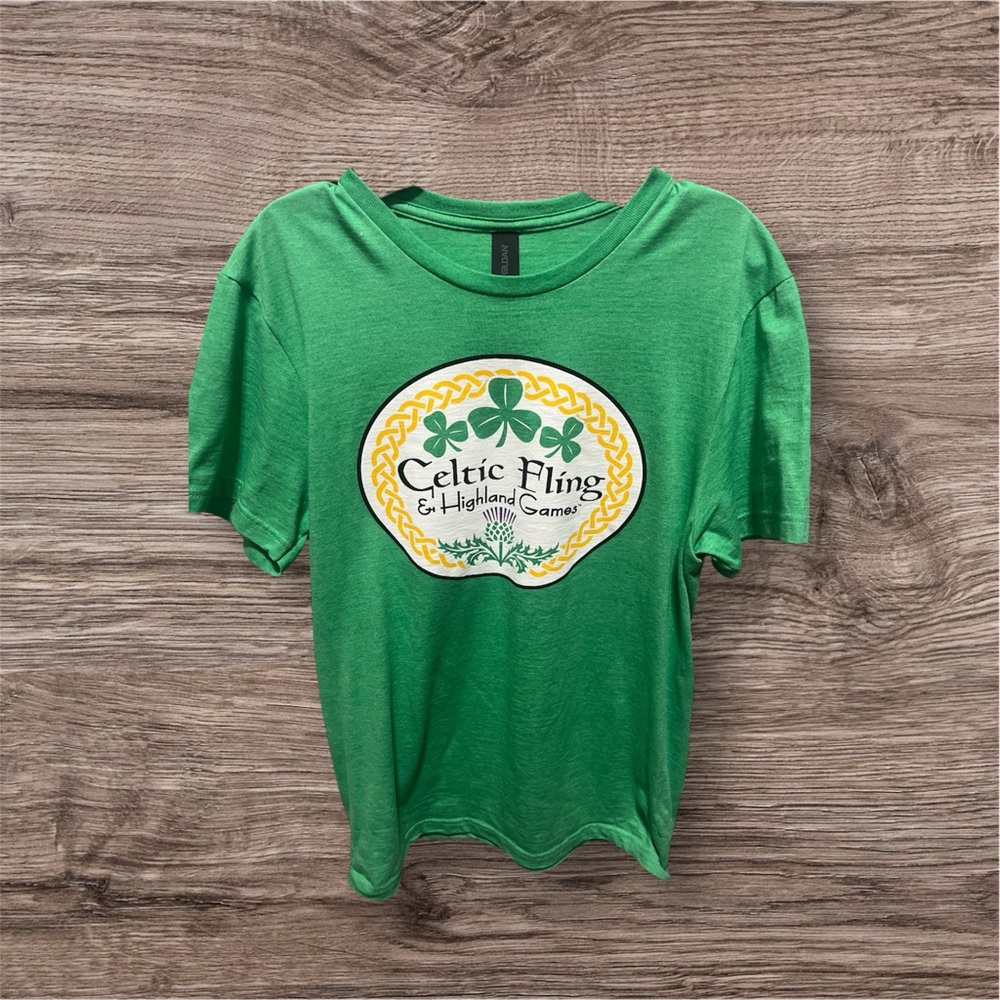 NWOT Celtic fling shirt green women’s s renaissance fair